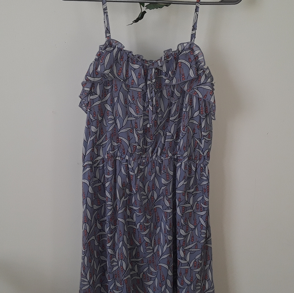 Spaghetti Strap Ruffle Printed Dress - Picture 2 of 8